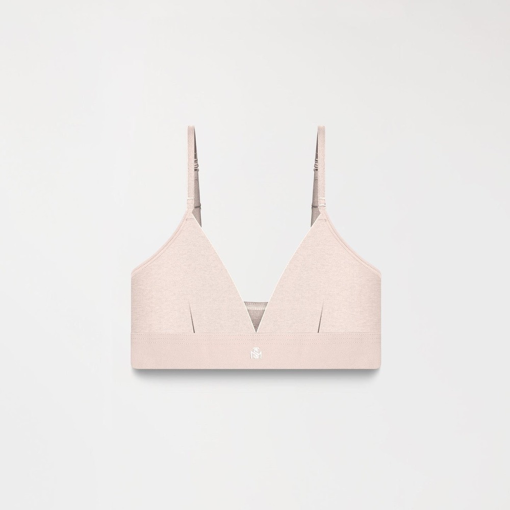 Monastery Couture Maine Bra Warm Taupe Wireless Bralette Racerback Option NWT L